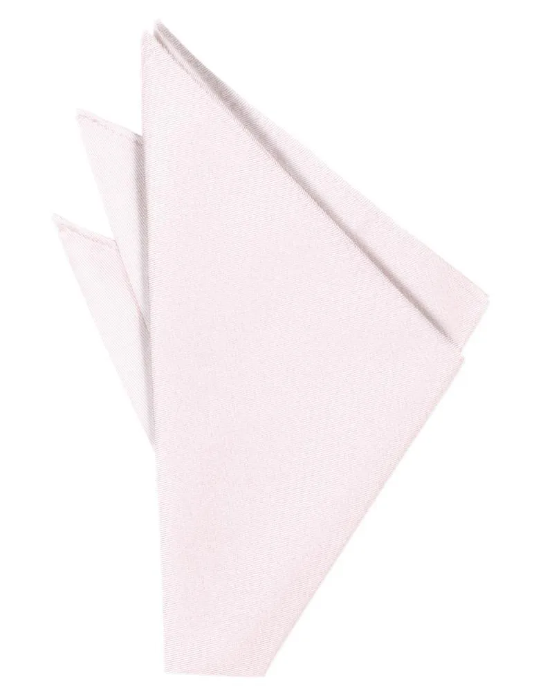 Pink Solid Twill Pocket Square