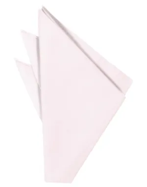 Pink Solid Twill Pocket Square