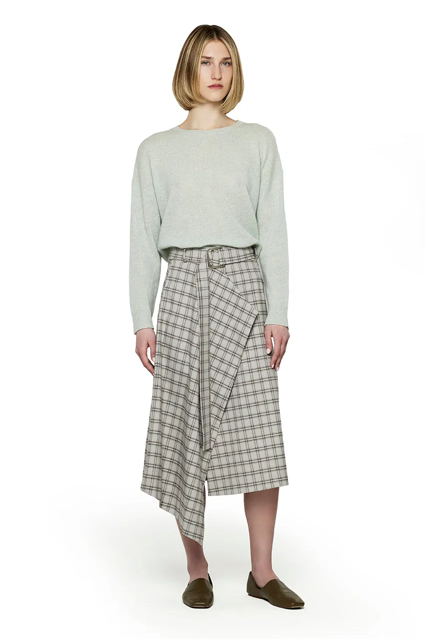 Plaid Wrap Skirt