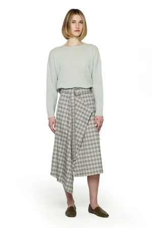 Plaid Wrap Skirt