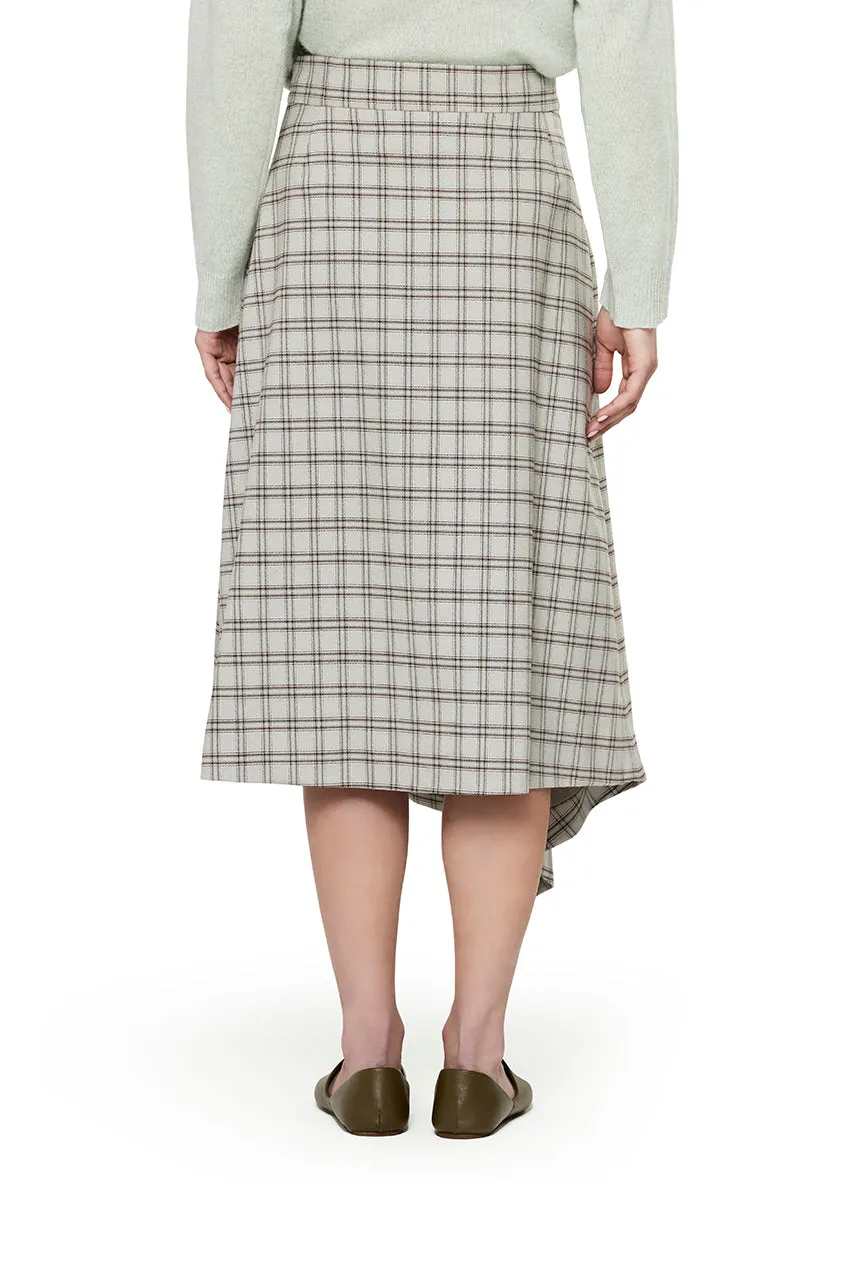 Plaid Wrap Skirt