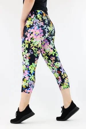 Plethora Flora - Casual Capri Leggings