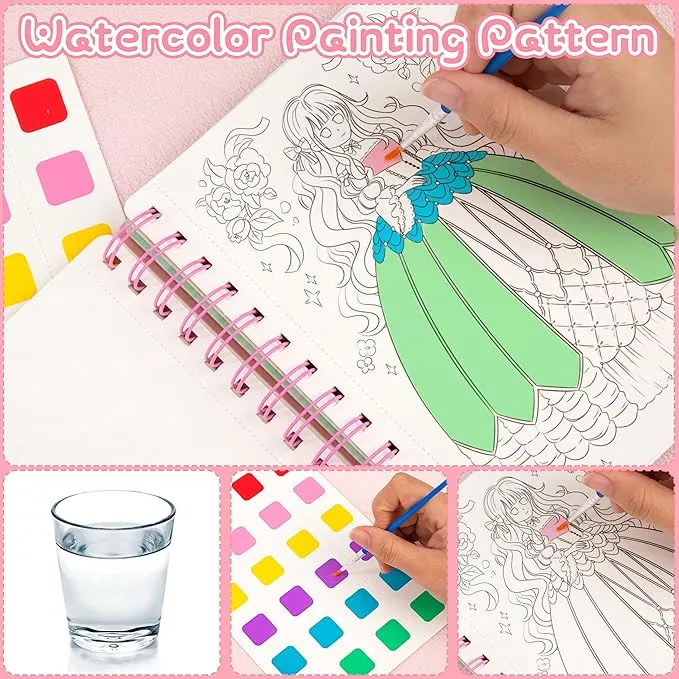 Princess DIY Fashion Design Activity Book for Girls