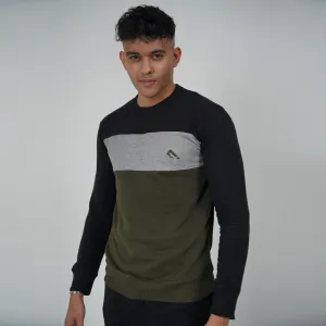 Progression Terry Sweatshirt - Black / Olive
