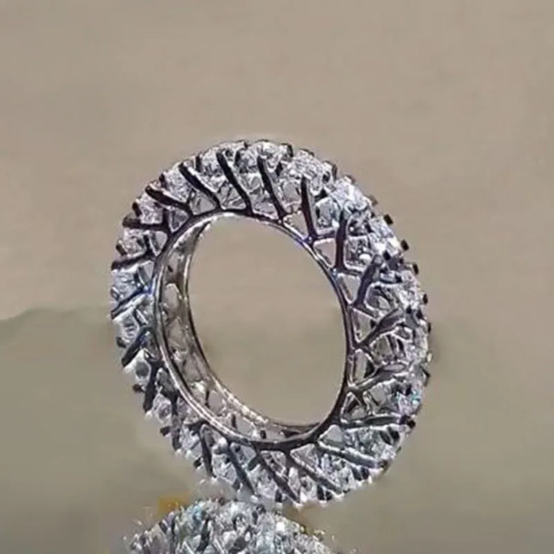 Promise Eternity Silver Ring Women for Women Jewelry