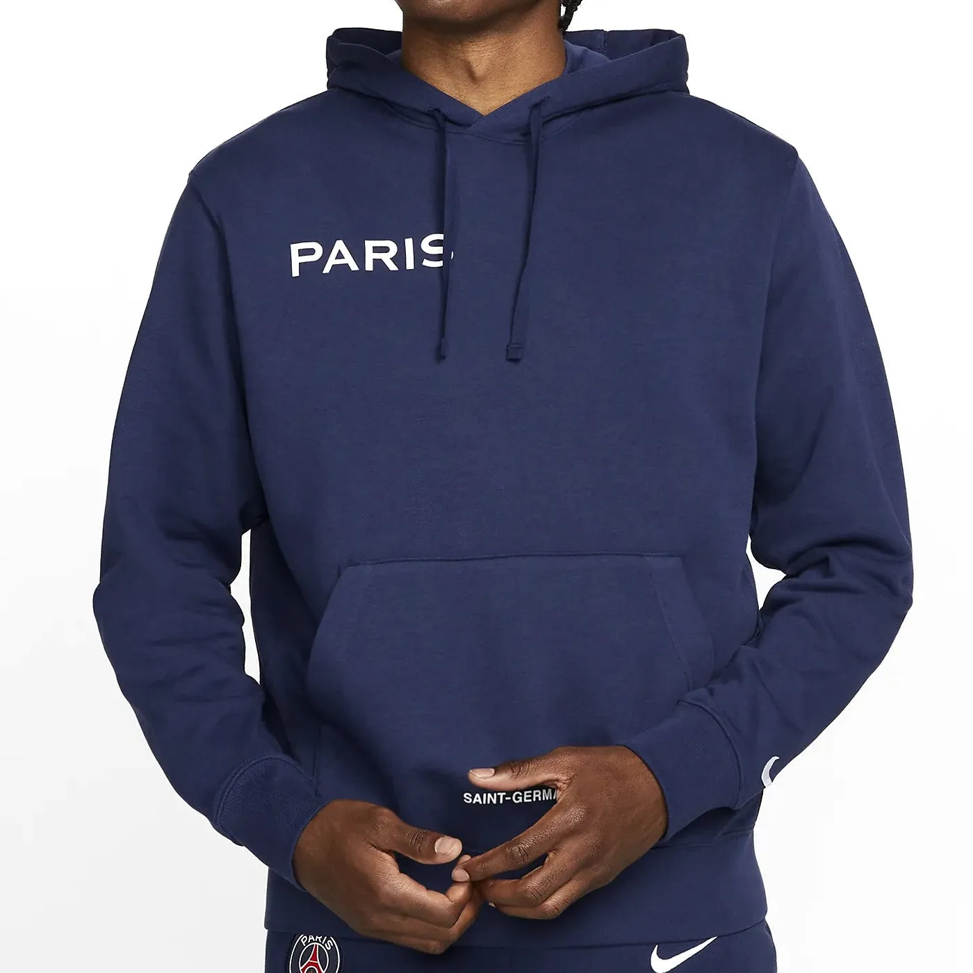 PSG cotton Casual presentation tracksuit 2022/23 navy - Nike