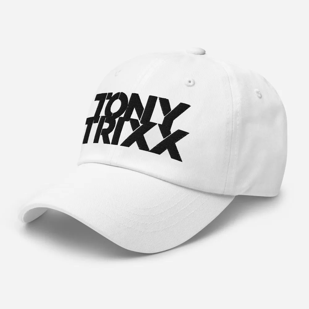 Puffy Embroidery Tony Trixx STFU Dad hat - White