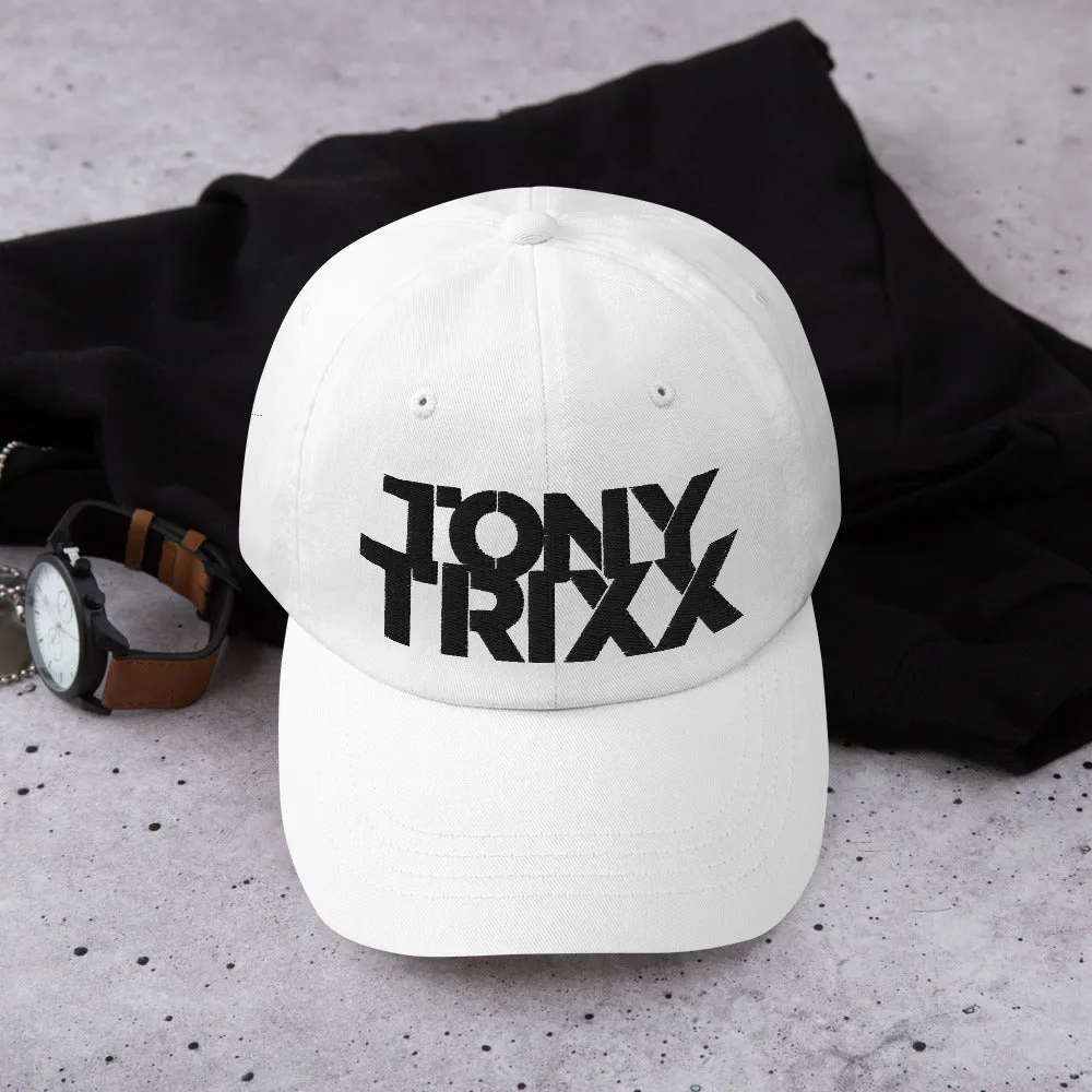 Puffy Embroidery Tony Trixx STFU Dad hat - White
