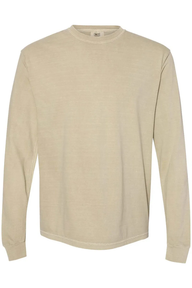 Pumpkin Spooky Season Comfort Colors Heavyweight Long T-Shirt