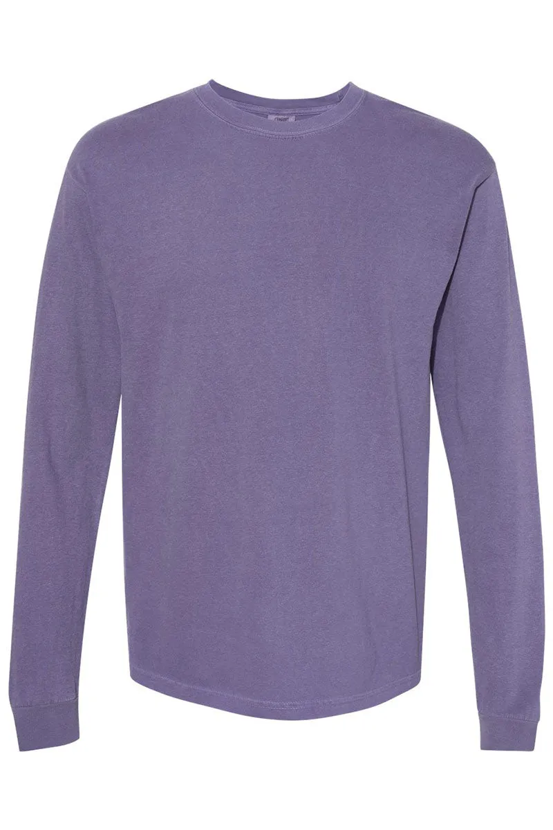 Pumpkin Spooky Season Comfort Colors Heavyweight Long T-Shirt