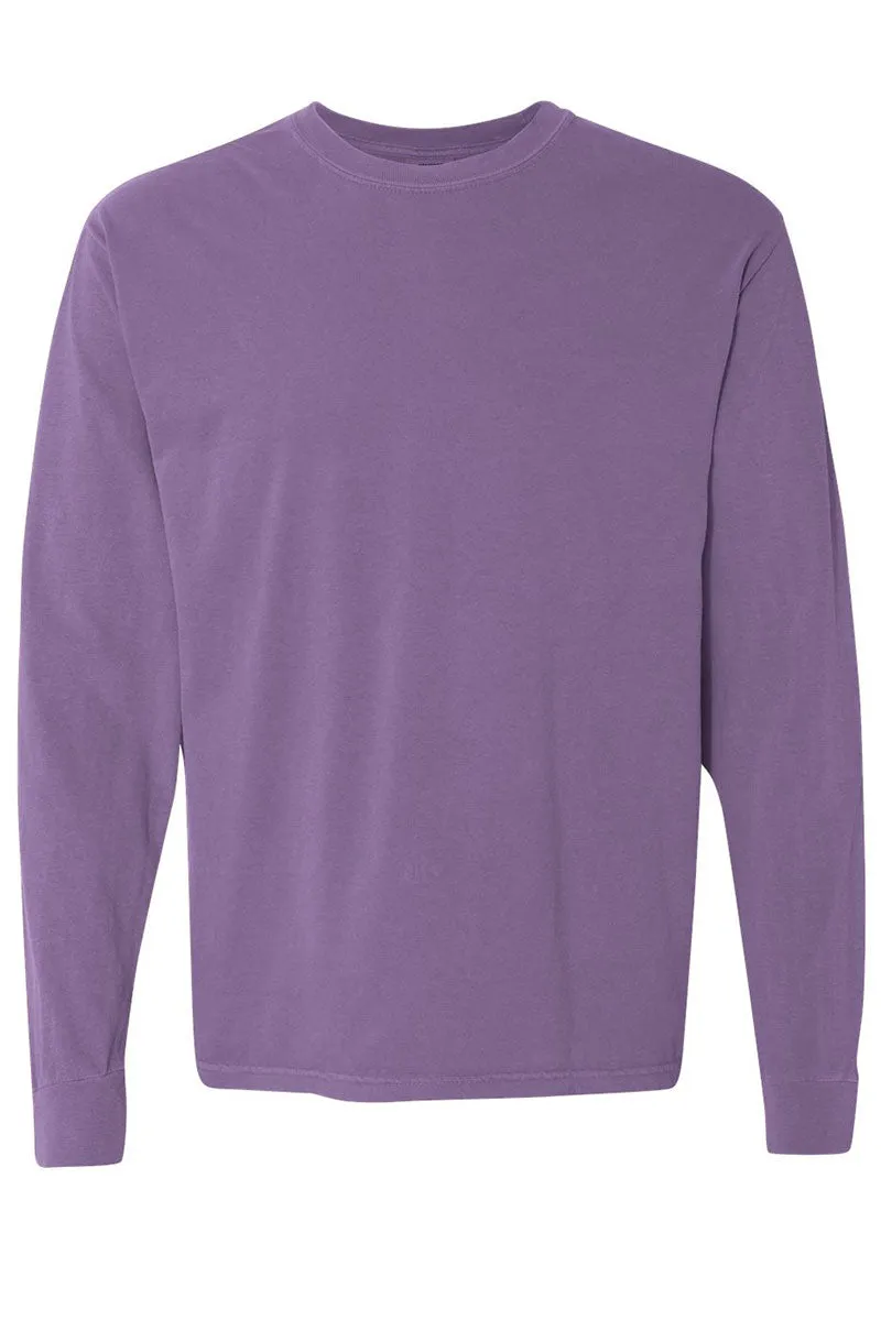 Pumpkin Spooky Season Comfort Colors Heavyweight Long T-Shirt