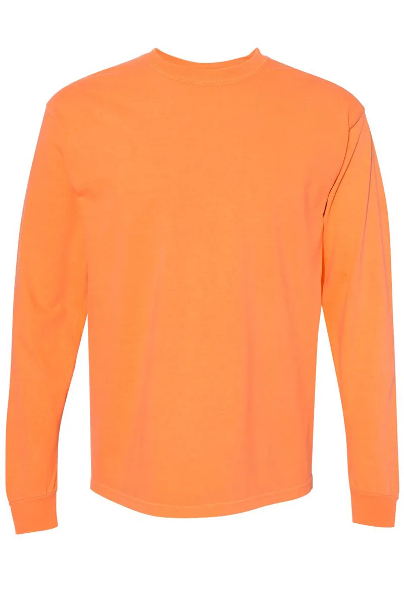 Pumpkin Spooky Season Comfort Colors Heavyweight Long T-Shirt
