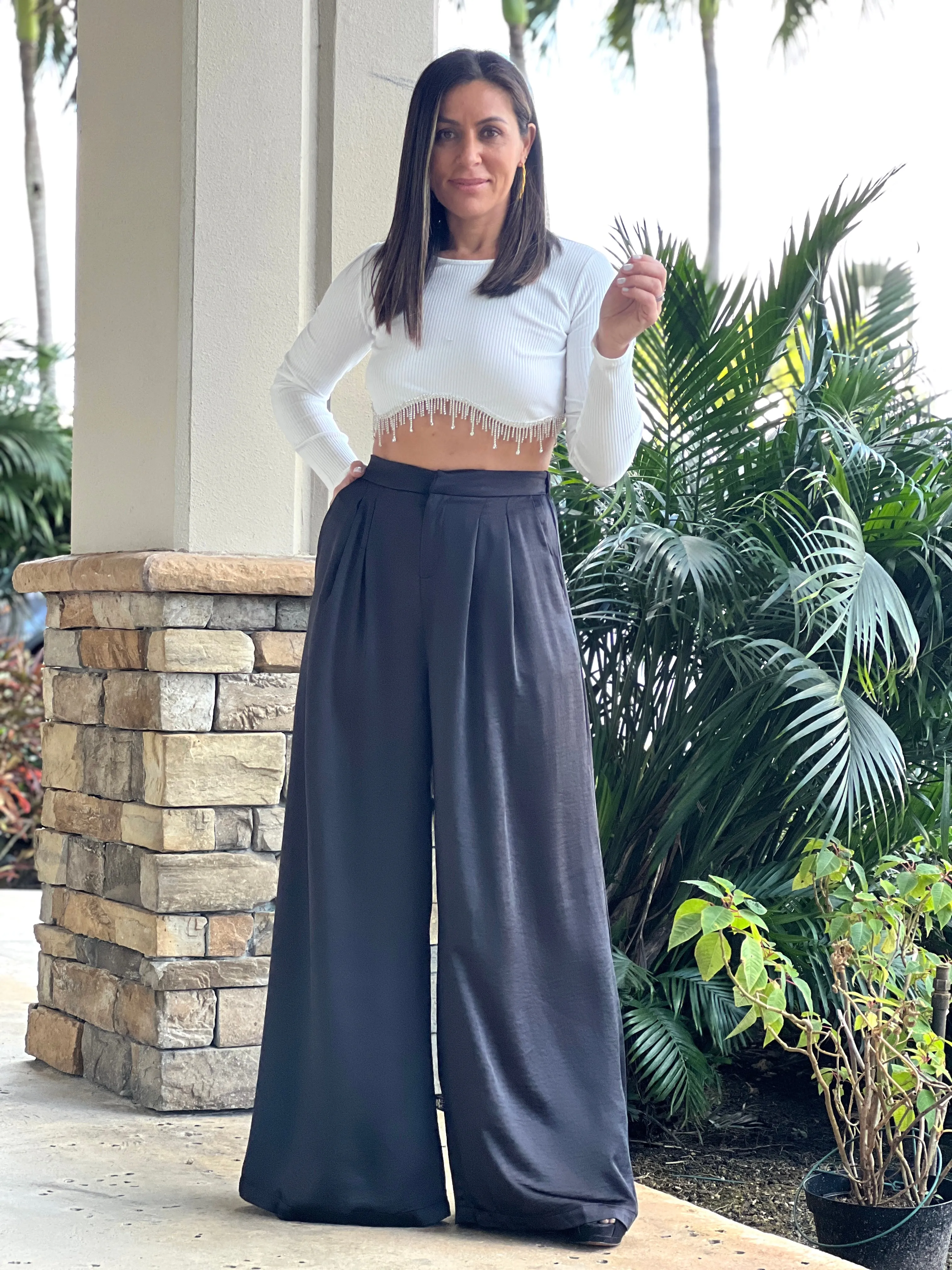 "Angie" Long Sleeve Crop Top