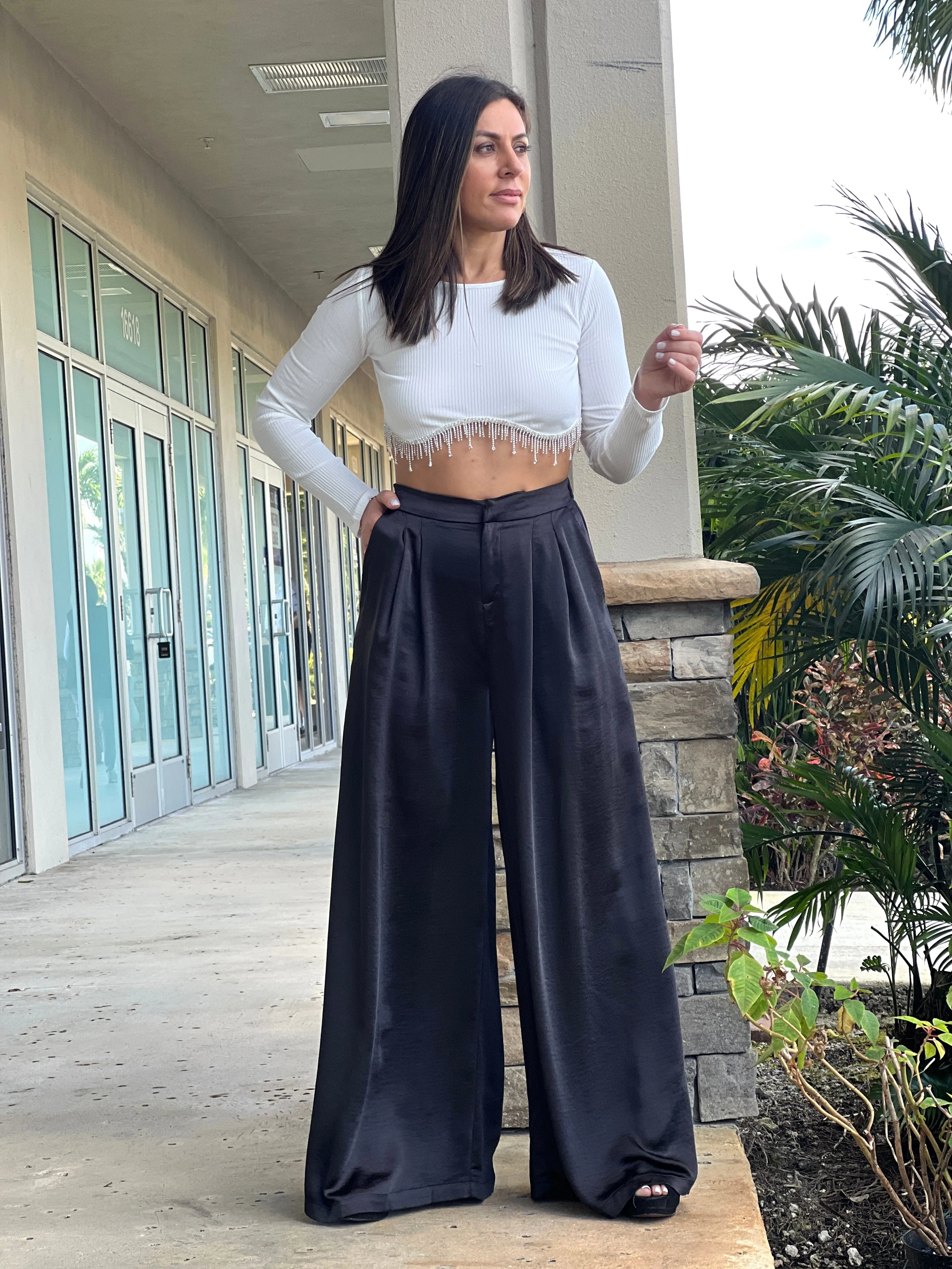 "Angie" Long Sleeve Crop Top