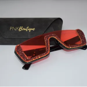 Red Bling Sunglasses