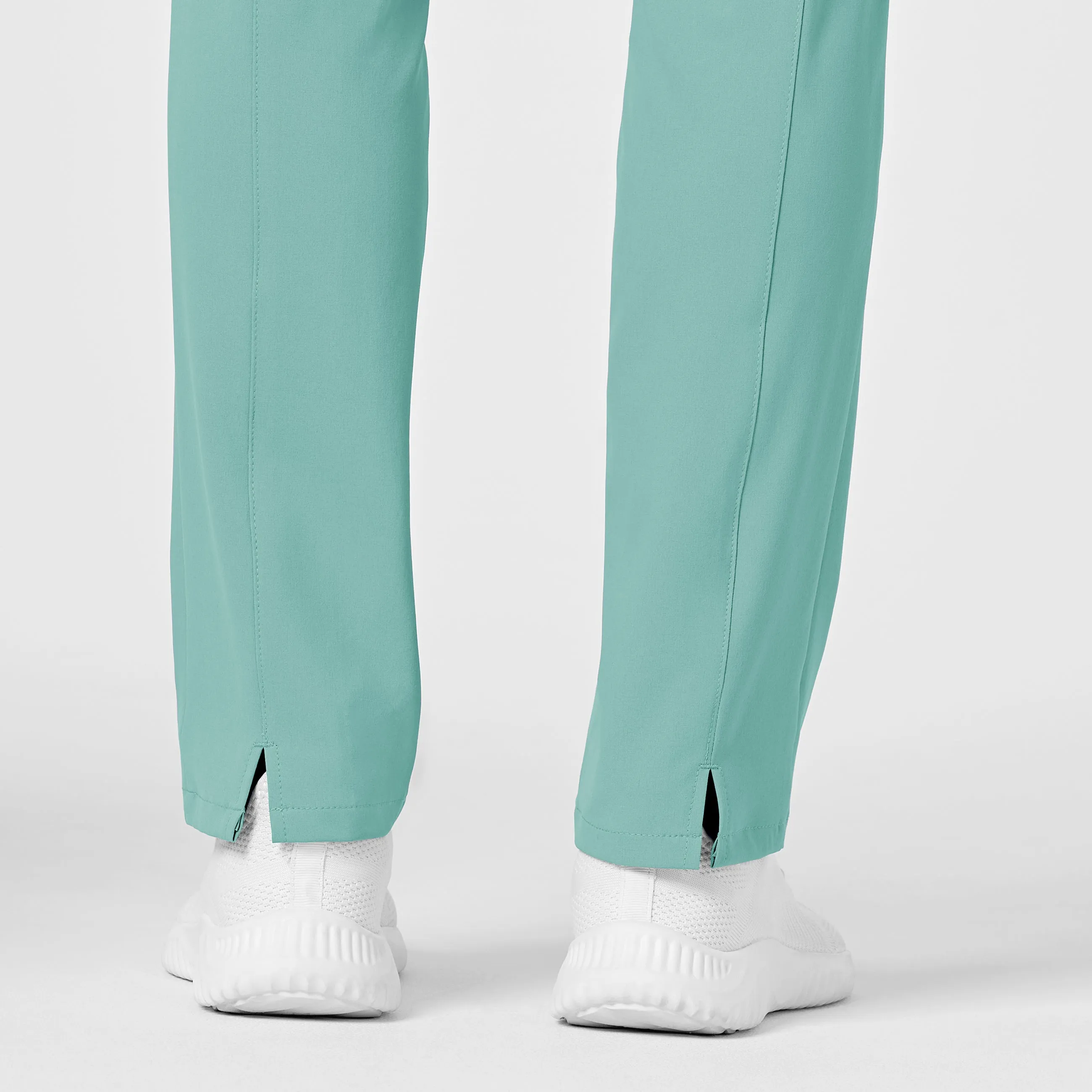 RENEW 5334 High Waist Slim Leg Scrub Pants Turquoise