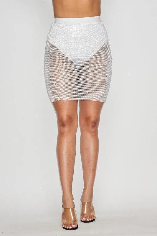 RHINESTONE SKIRT