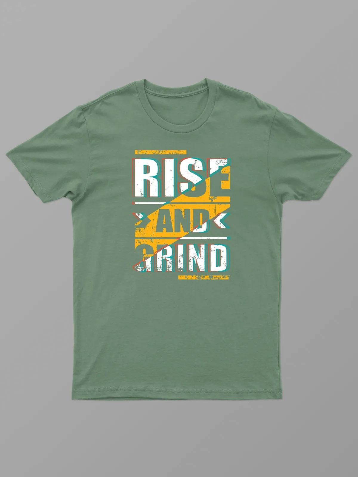 Rise & Grind | ACTION series | Graphic Sports T shirt for Men