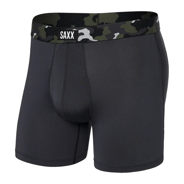 SAXX Mens Sports Mesh Boxer Brief Fly