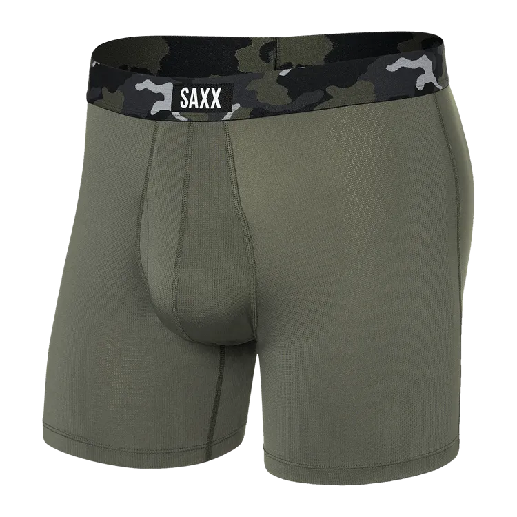 SAXX Mens Sports Mesh Boxer Brief Fly