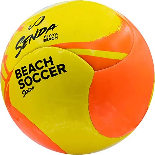 SENDA Playa Beach Soccer Ball, Fair Trade Certified, Orange/Yellow, Size 4 (Ages 8-12)