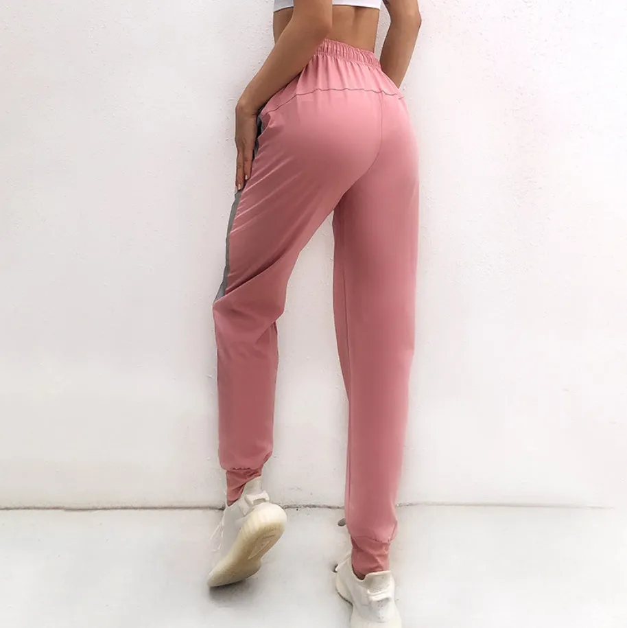 Side reflective night vision sweatpants