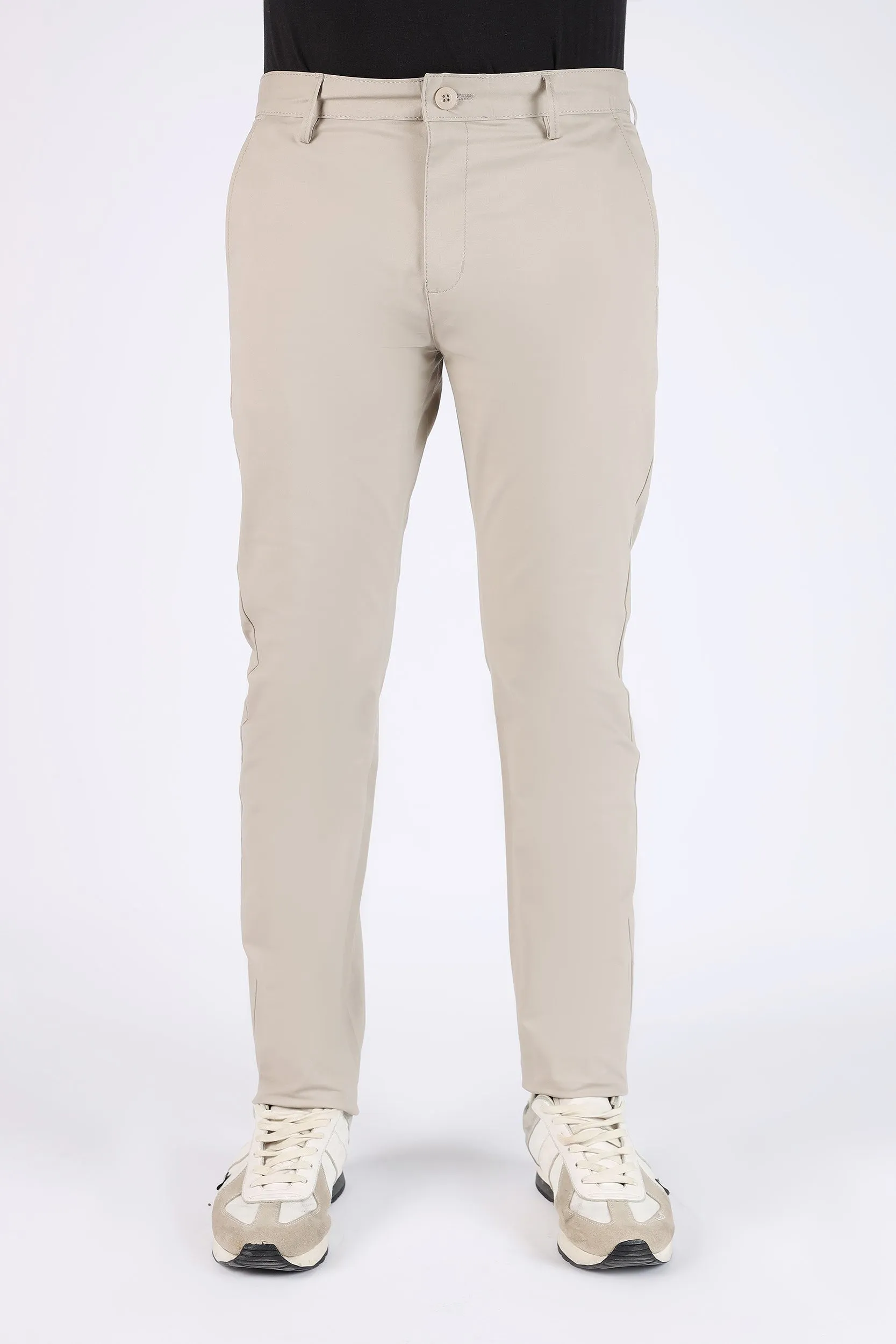 SKINNY FIT COTTON PANTS