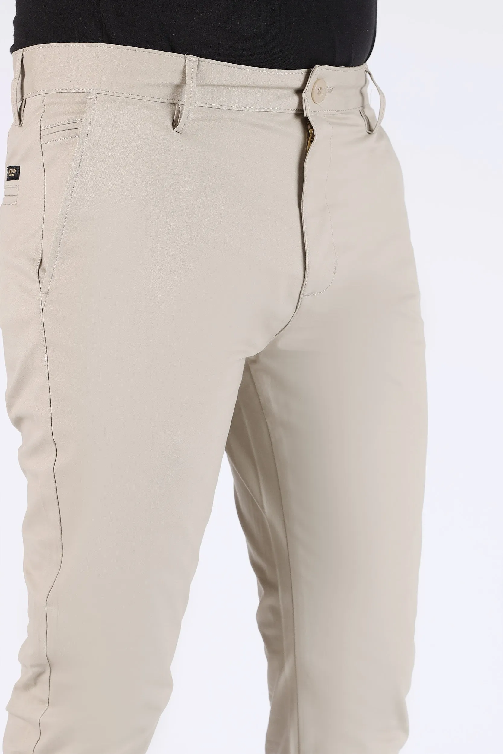 SKINNY FIT COTTON PANTS