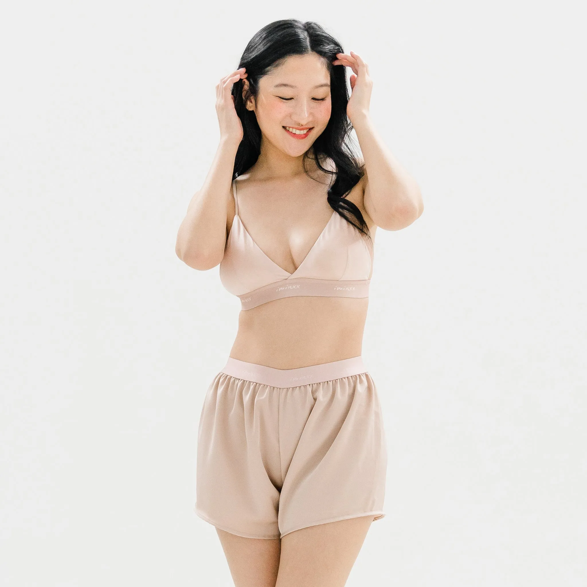 Soft-Cup Modal Lightly-Lined Bralette in Champagne Mist