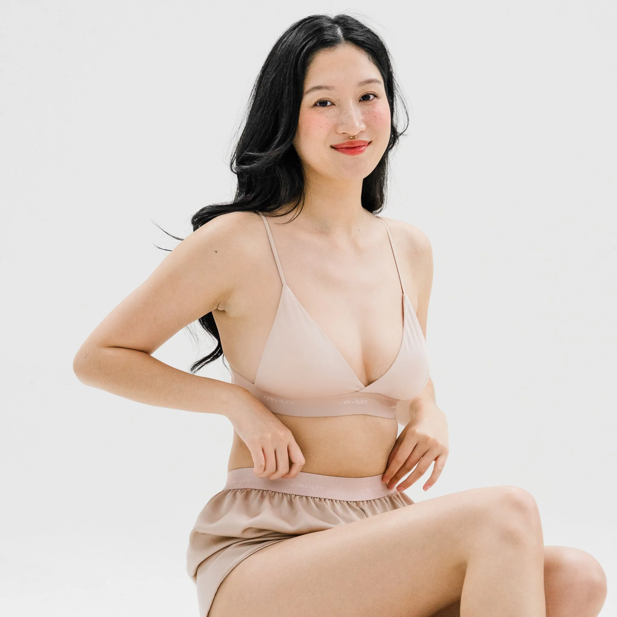 Soft-Cup Modal Lightly-Lined Bralette in Champagne Mist