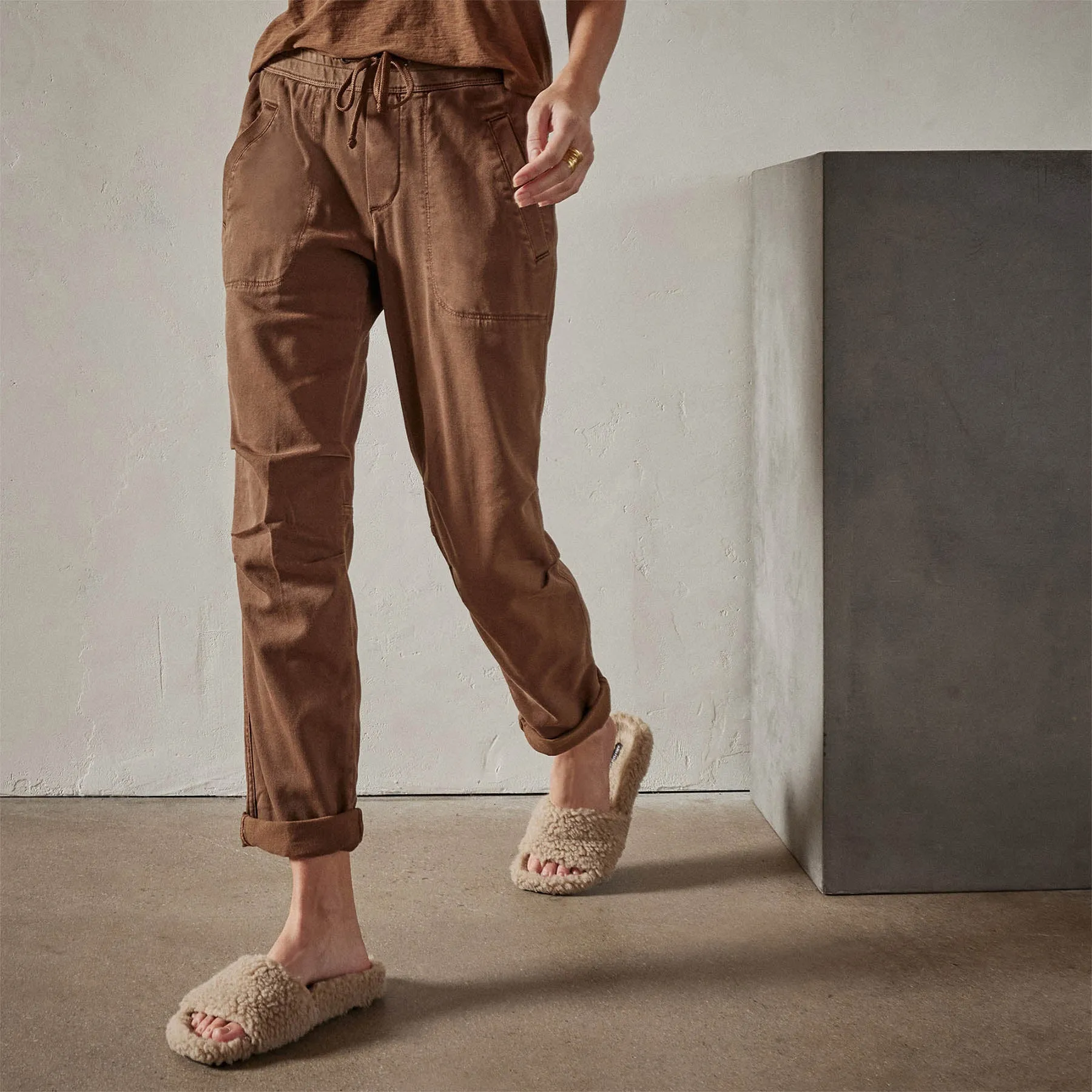 Soft Drape Pant - Gingerbread Pigment