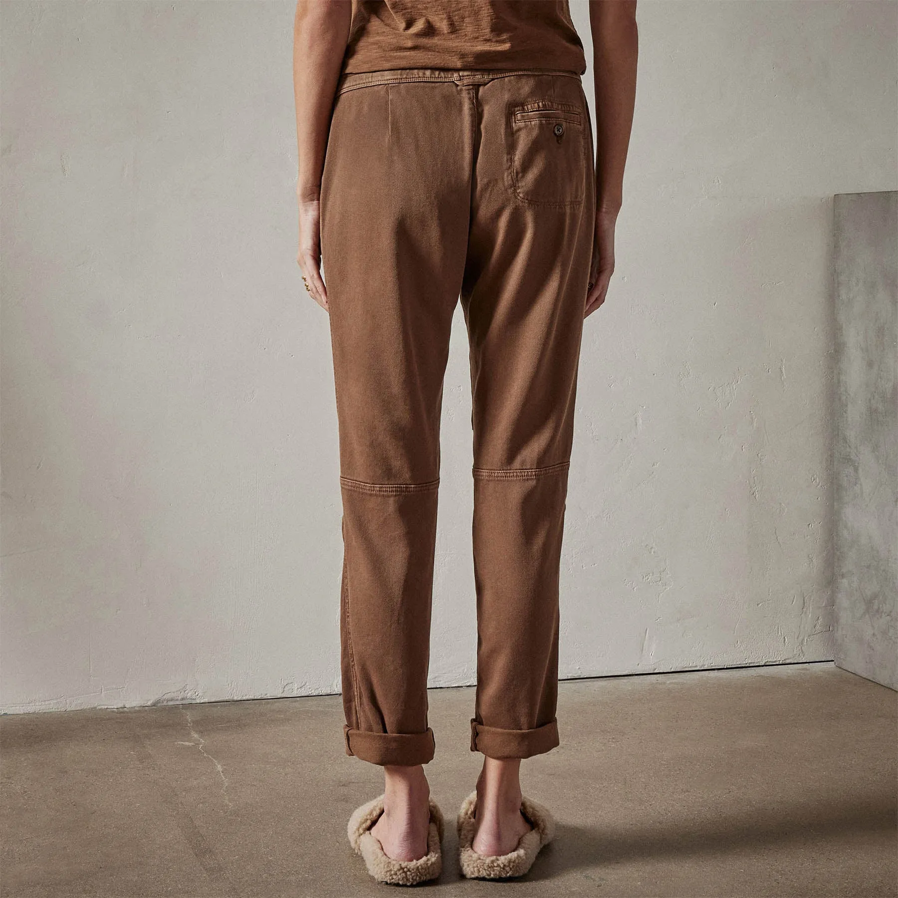 Soft Drape Pant - Gingerbread Pigment