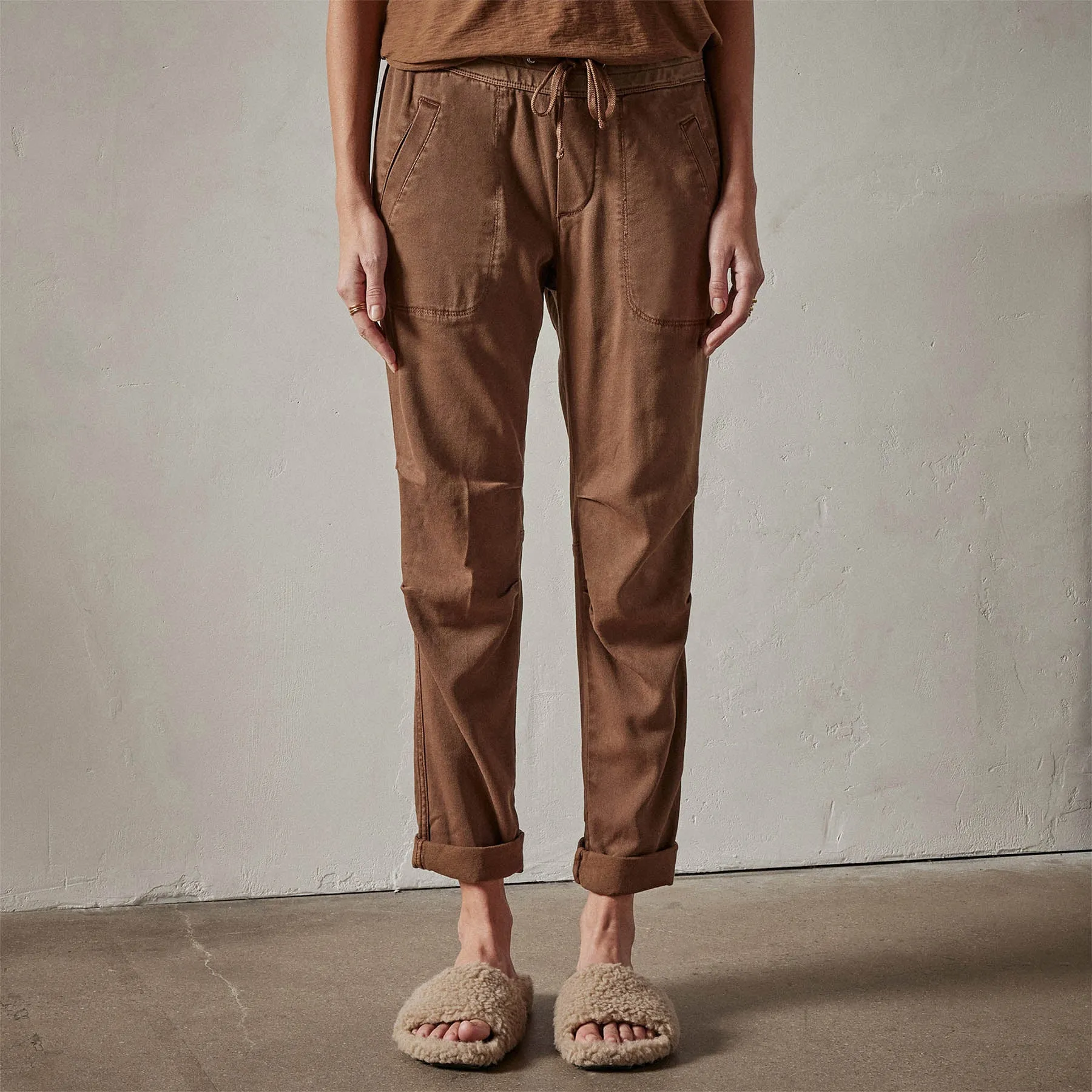 Soft Drape Pant - Gingerbread Pigment