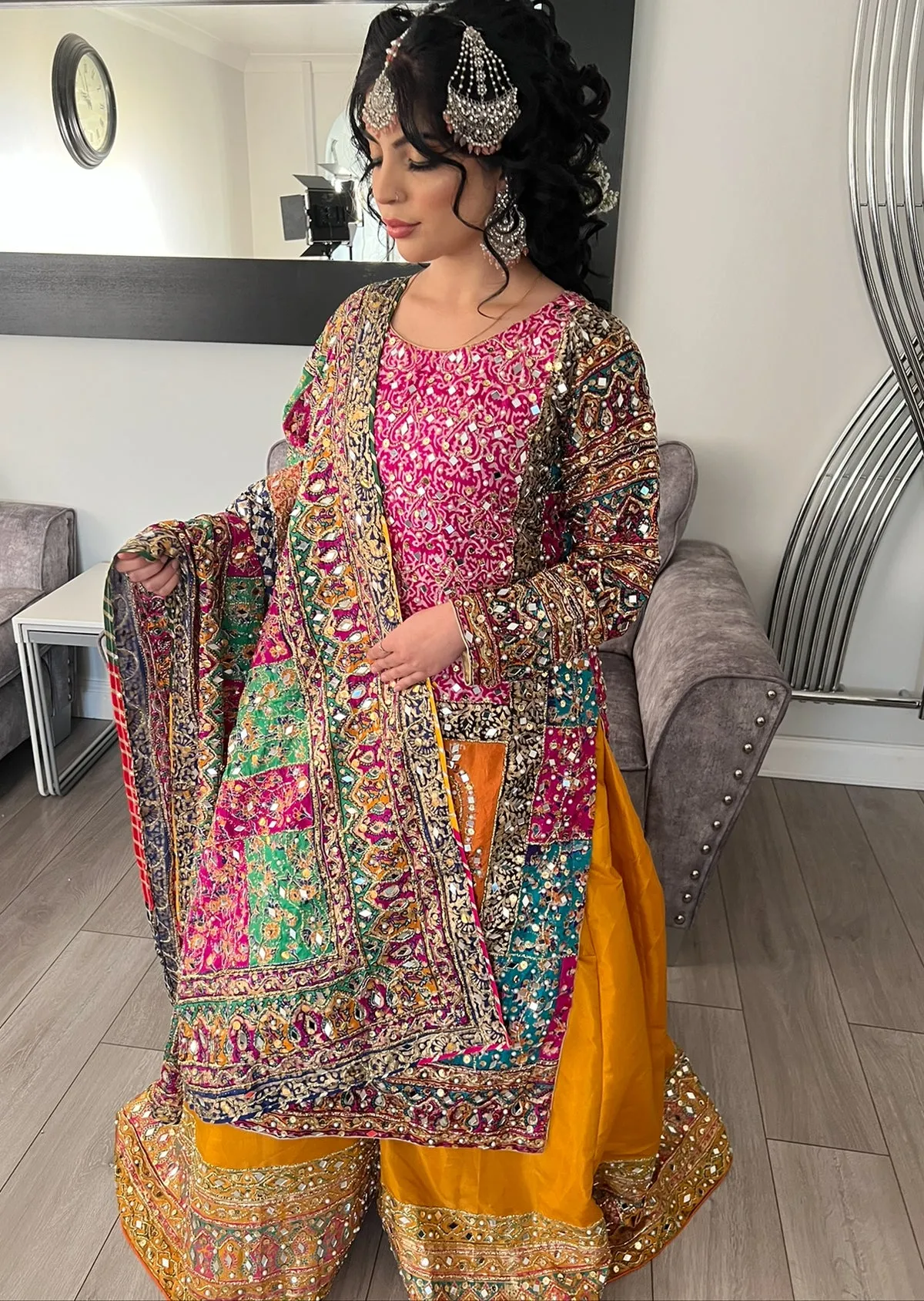 SRB9954B - Veer-Zara (heavy duppatta) - Sehrish.B Designer