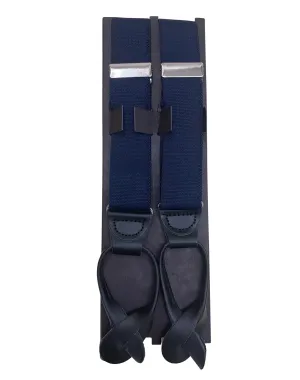 Status Button Suspenders - Navy Blue