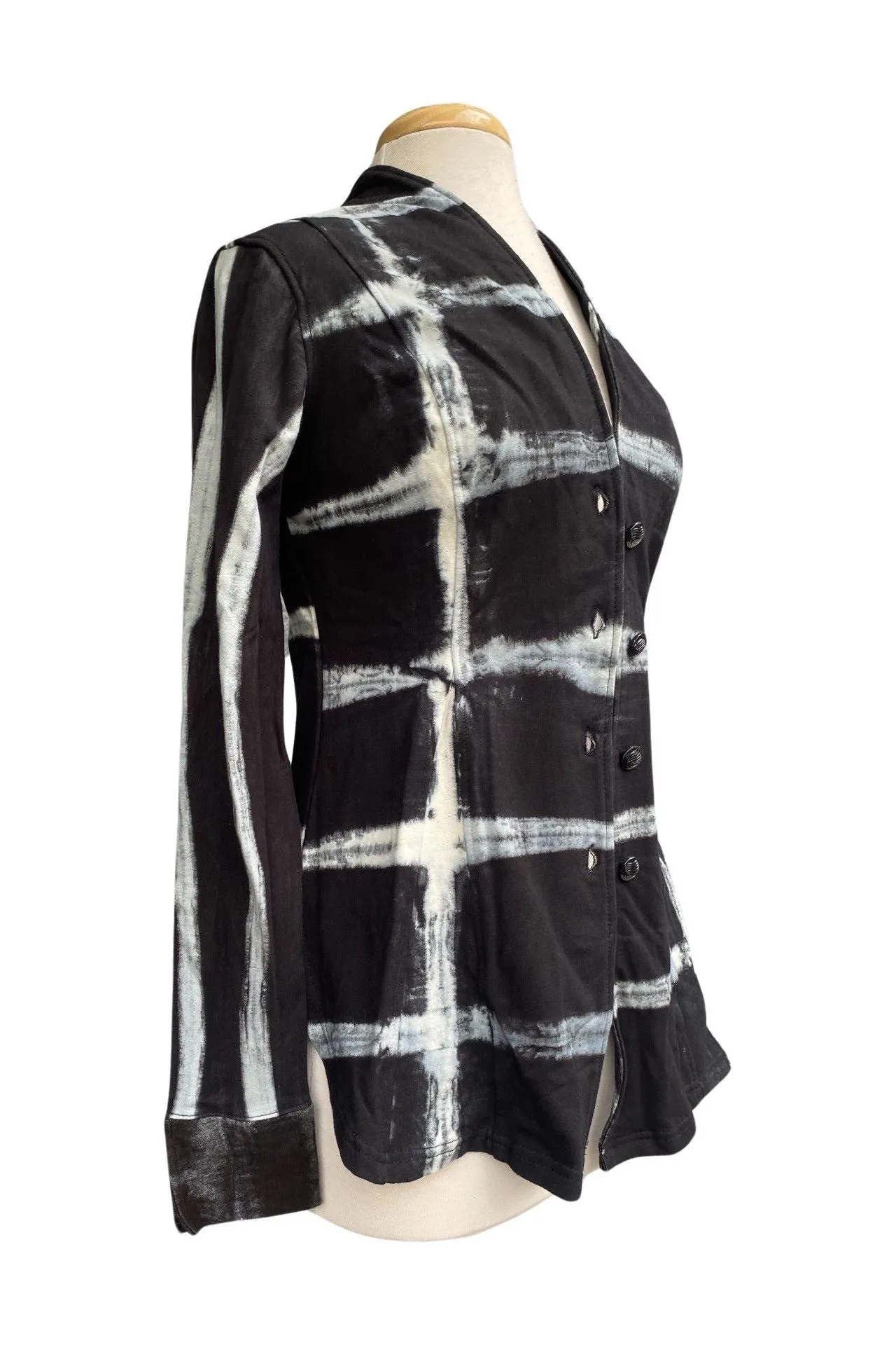 STELLA Long Sleeve Button-down Sportive Cardigan in  French Terry