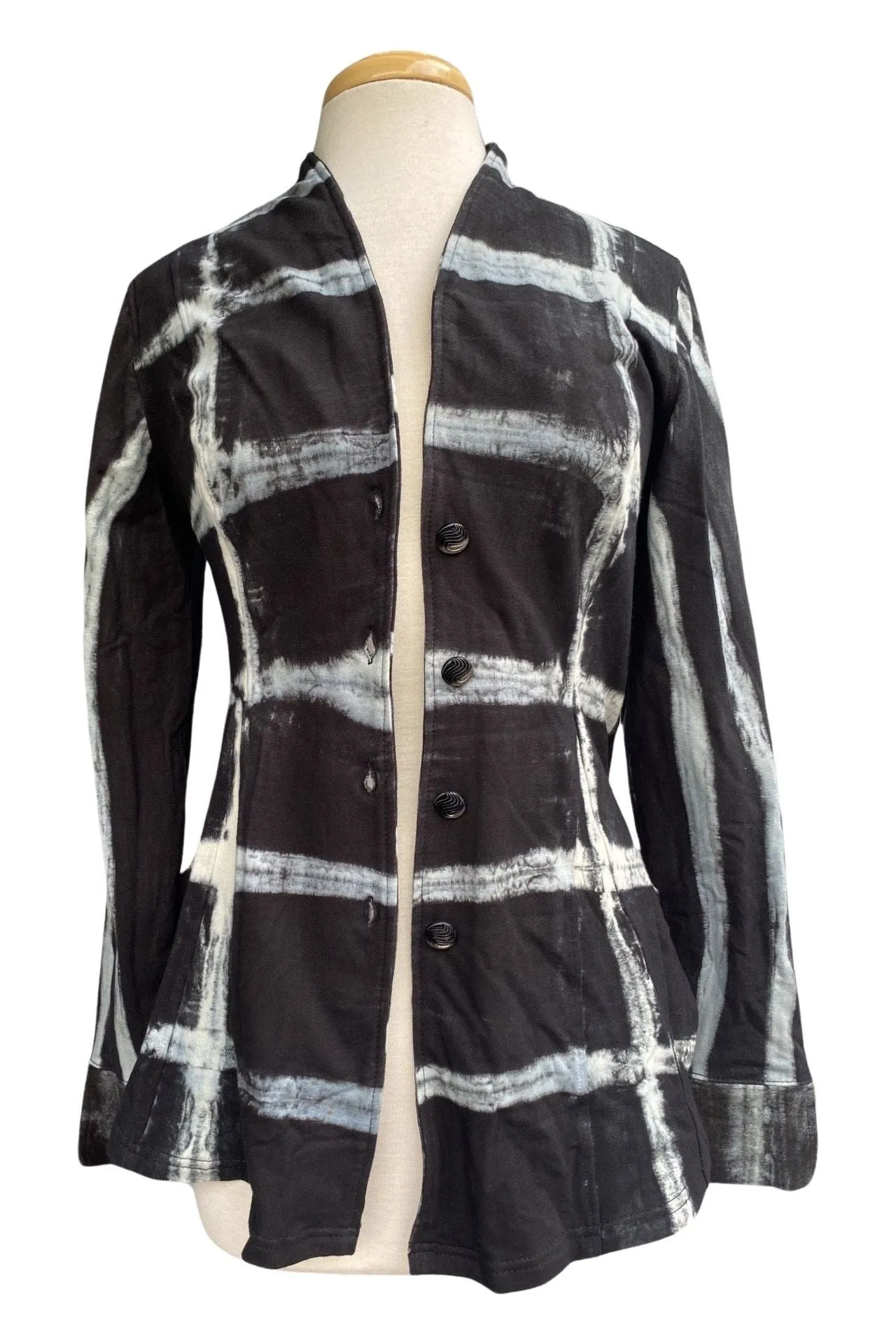 STELLA Long Sleeve Button-down Sportive Cardigan in  French Terry