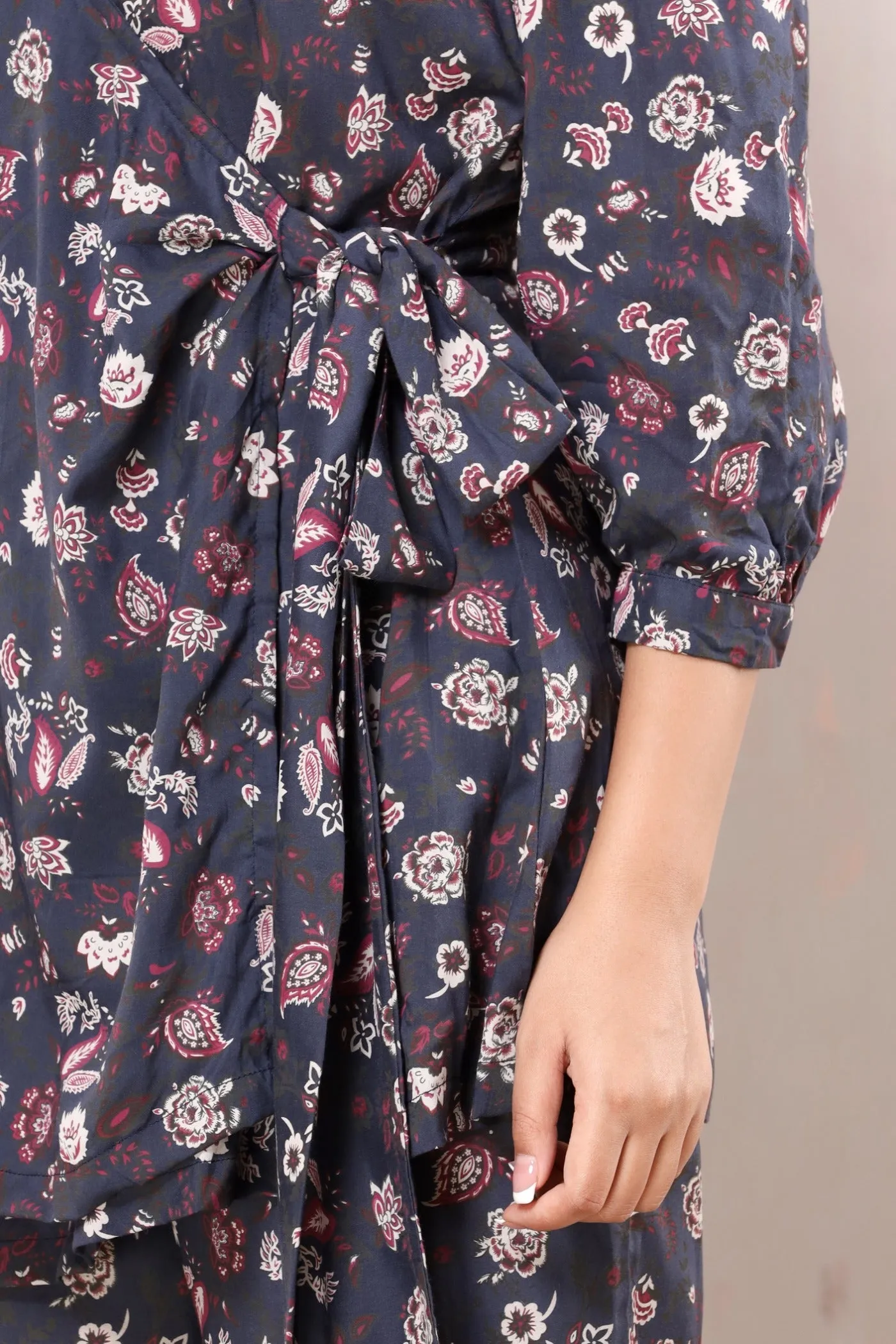 Stone grey floral co-ord set