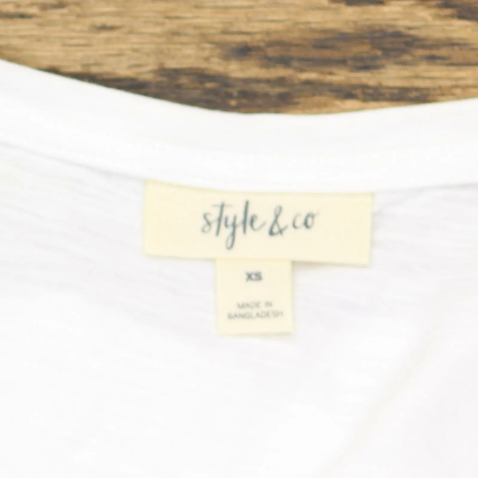 Style & Co. Women's Henley Tie Front Tank Top. 100093393MS White XS
