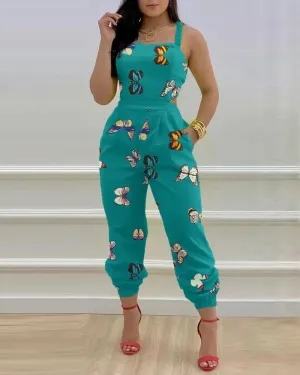 Summer Sleeveless Long Jumpsuit Women Fashion