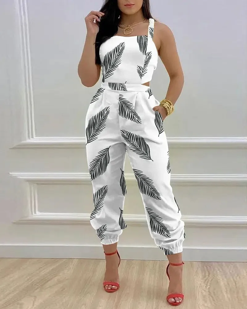 Summer Sleeveless Long Jumpsuit Women Fashion