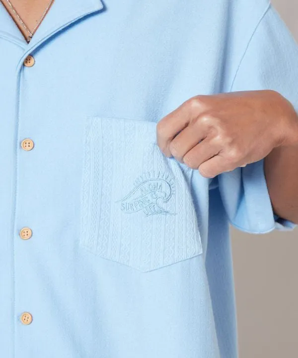 SURF＆Palms Easy Dry Open Collar Shirt