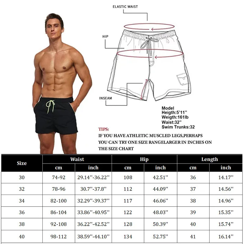 Swimsuits Man Surf Beach Swim Sports Pants