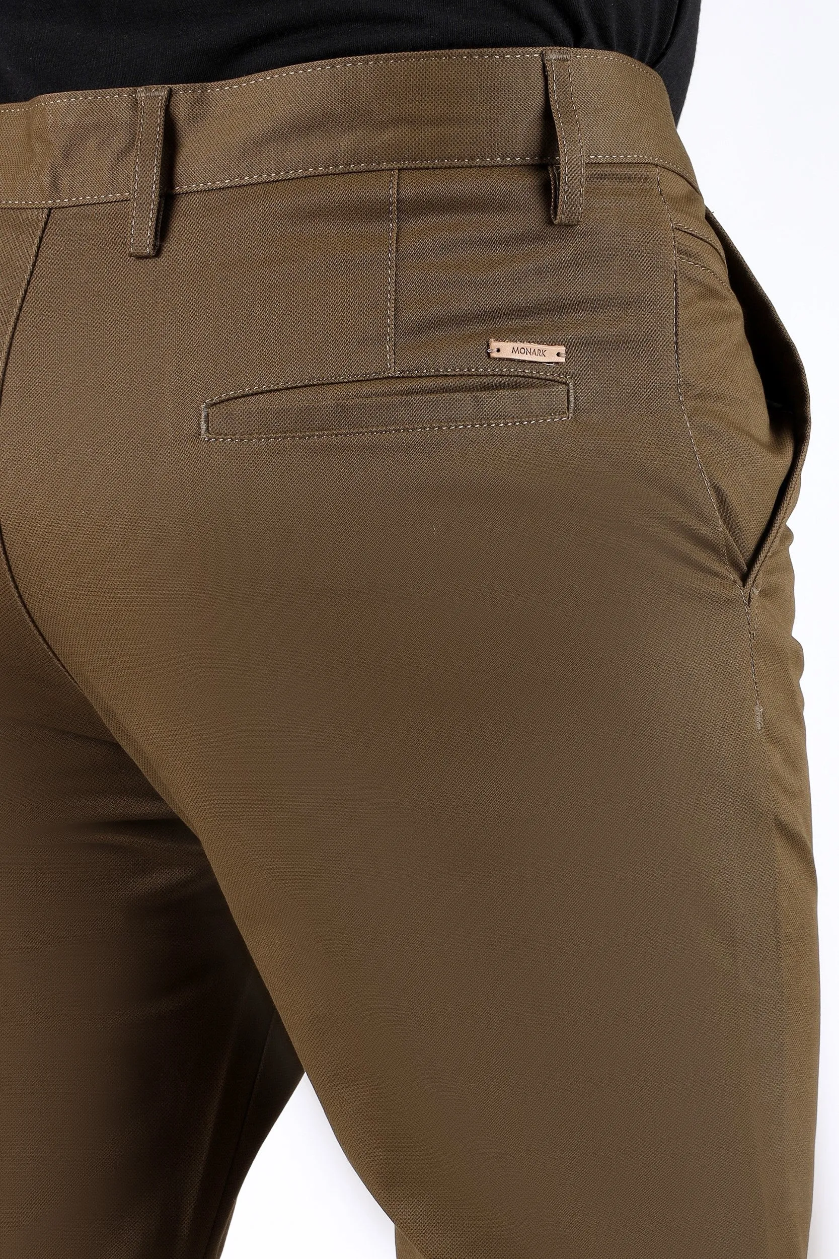 TAPPERED FIT COTTON PANTS