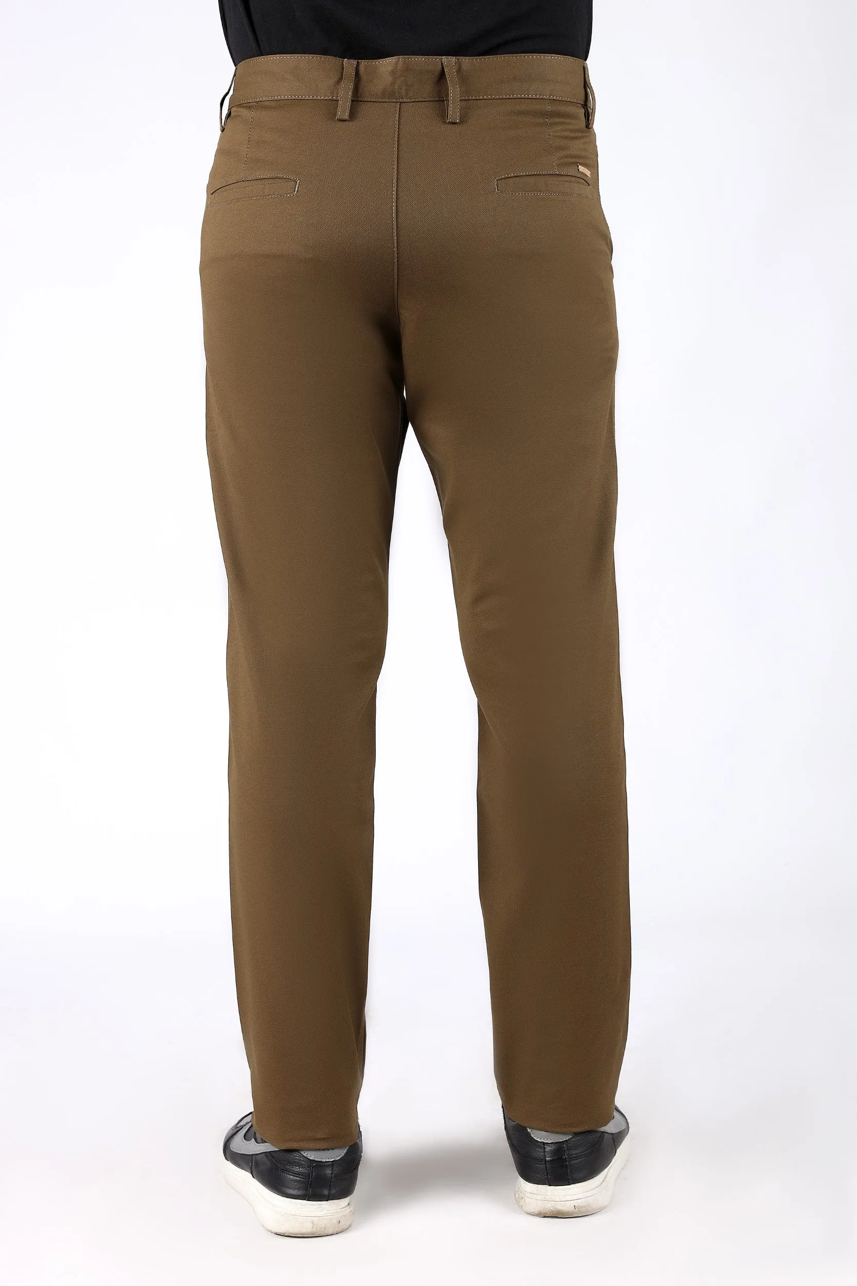 TAPPERED FIT COTTON PANTS