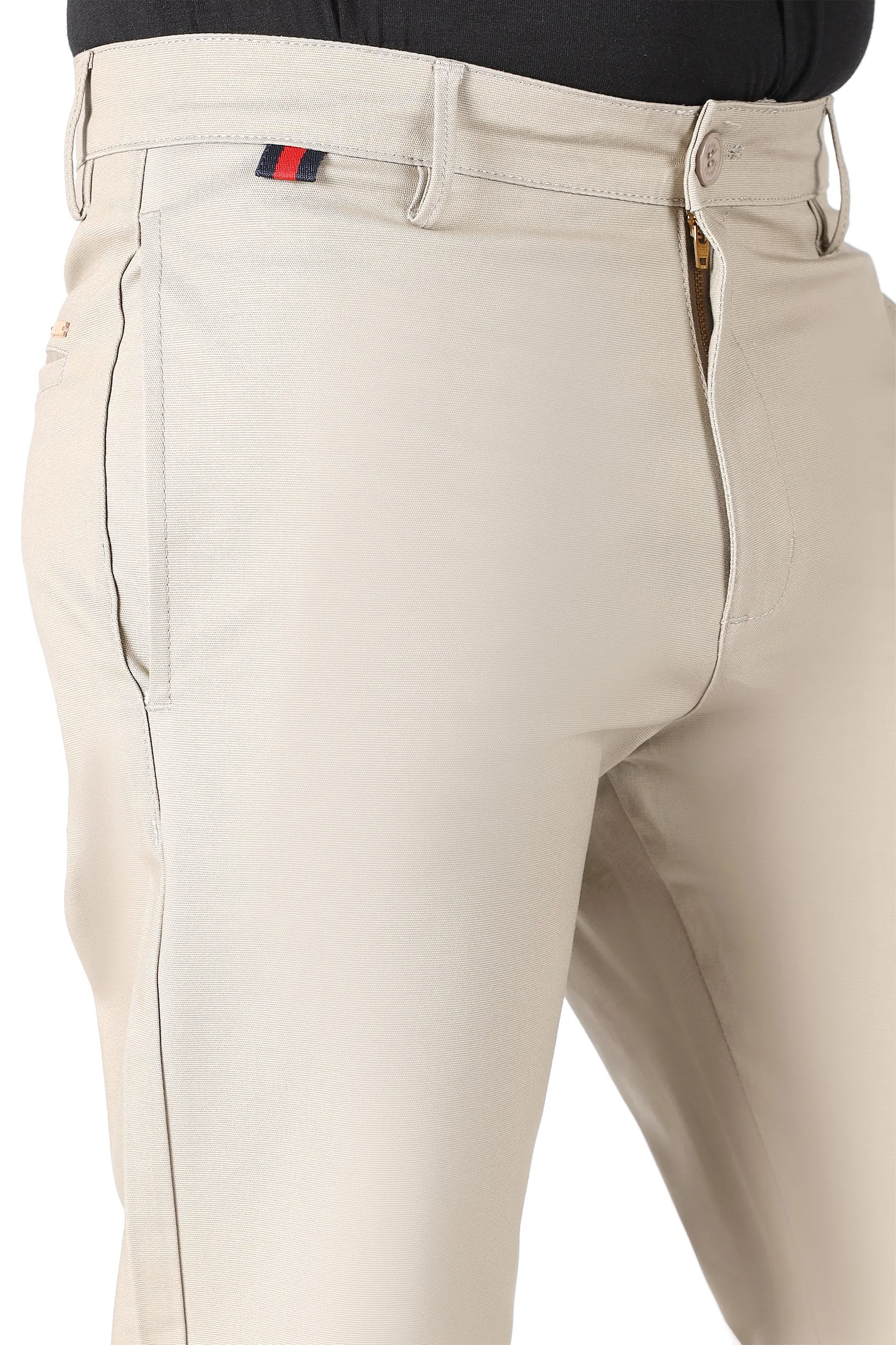 TAPPERED FIT COTTON PANTS