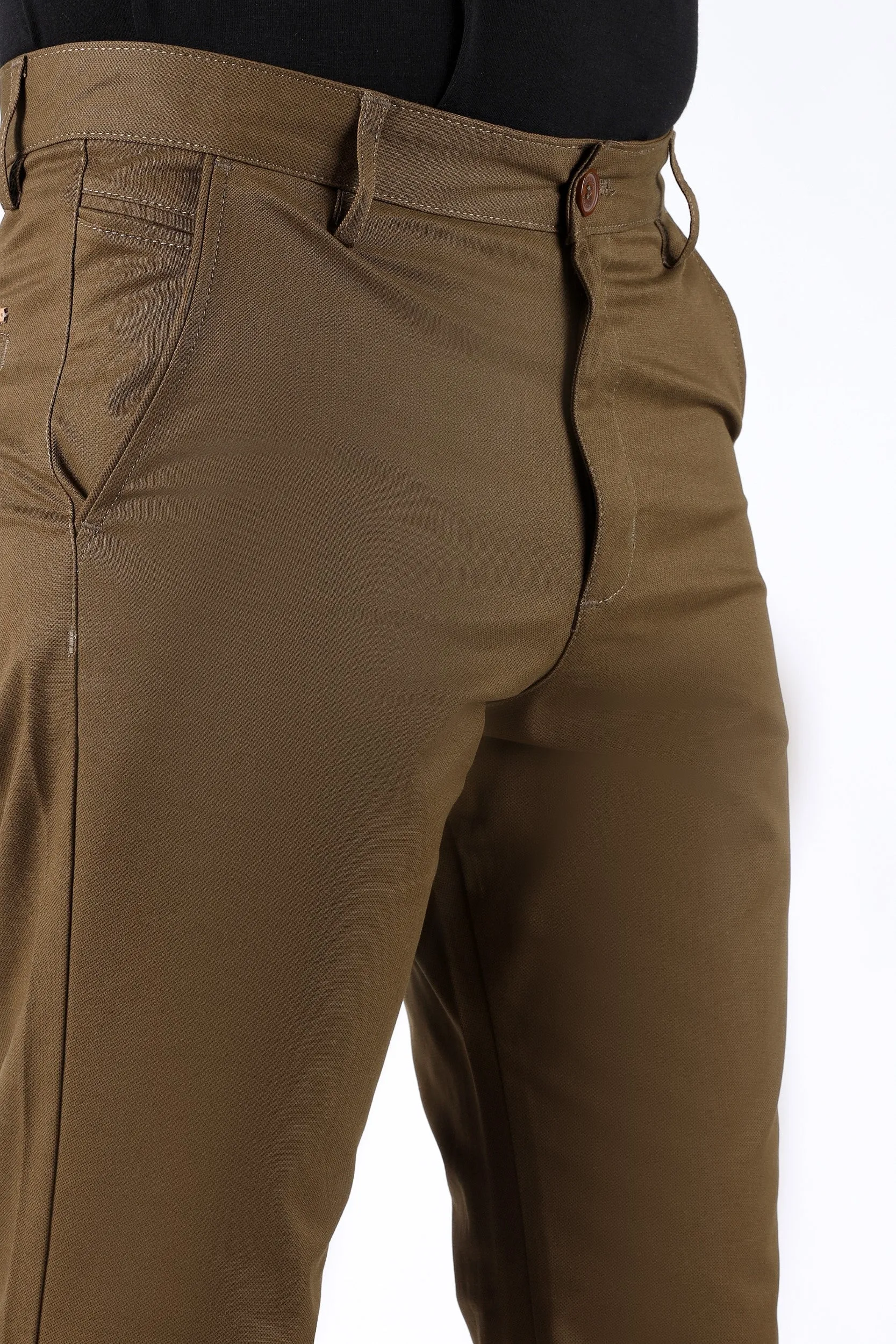 TAPPERED FIT COTTON PANTS