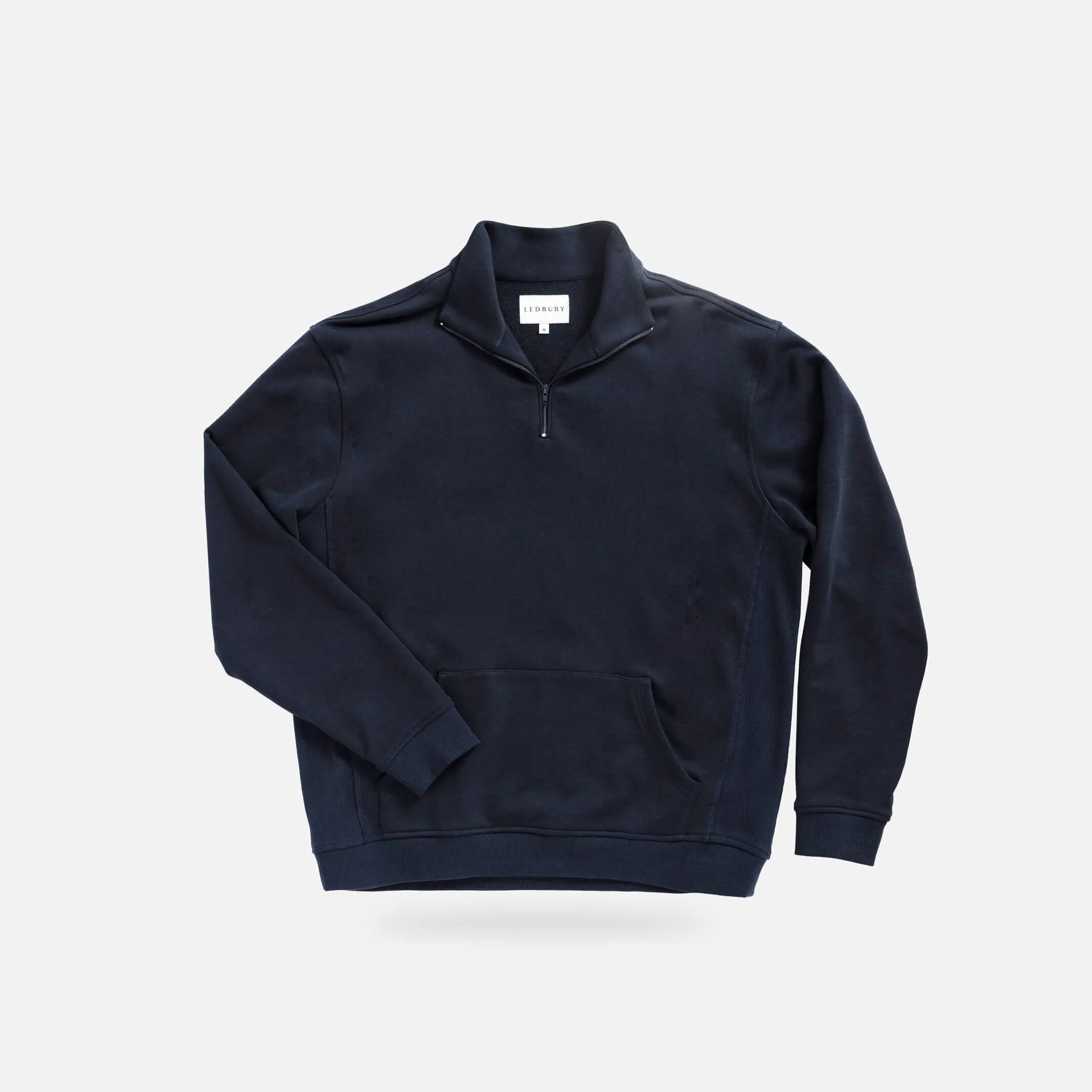 The Navy Ledbury Quarter Zip Sweatshirt