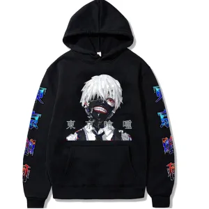 Tokyo Ghoul Anime Manga Hoodie Kaneki Ken Printed Men/women Hoodie Long Sleeve Sweatshirt