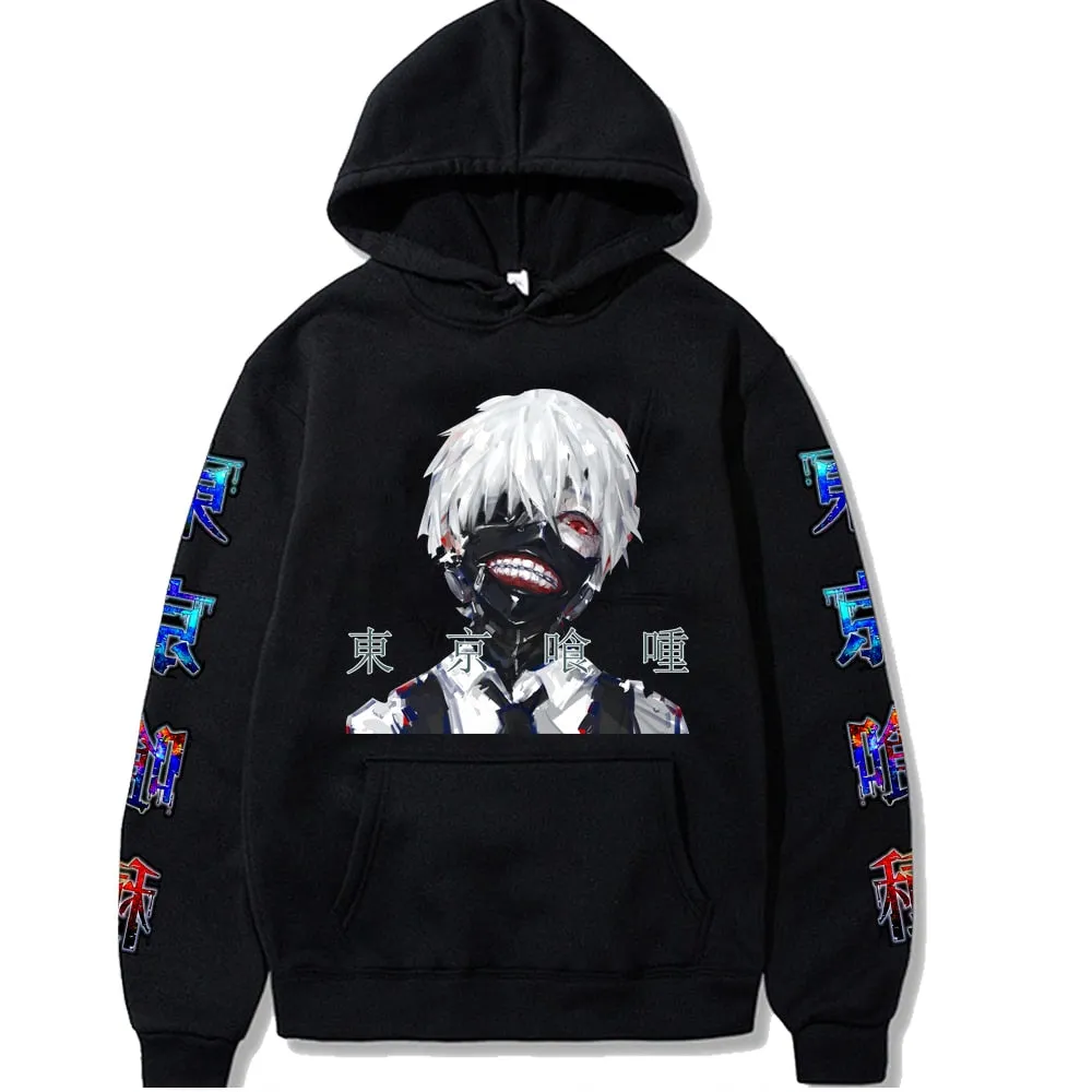 Tokyo Ghoul Anime Manga Hoodie Kaneki Ken Printed Men/women Hoodie Long Sleeve Sweatshirt